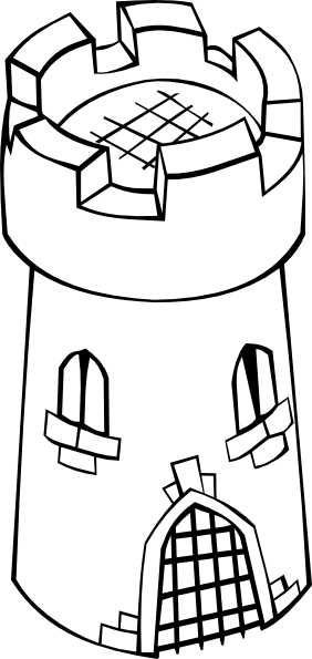 Castle Clipart Castle Tower - Draw A Castle Tower (282x595)