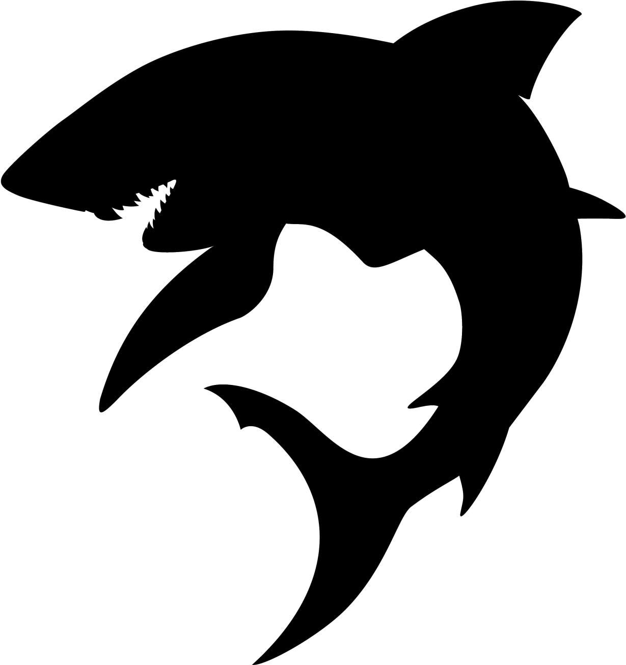 Shark Silhouette Clip Art - Summary Of What I Learned Losing A Million Dollars: (2789x2968)