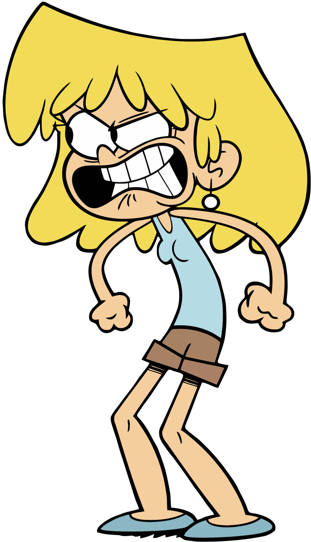 Medieval House Clipart Transparent - Loud House Lori Mad (1106x1920)