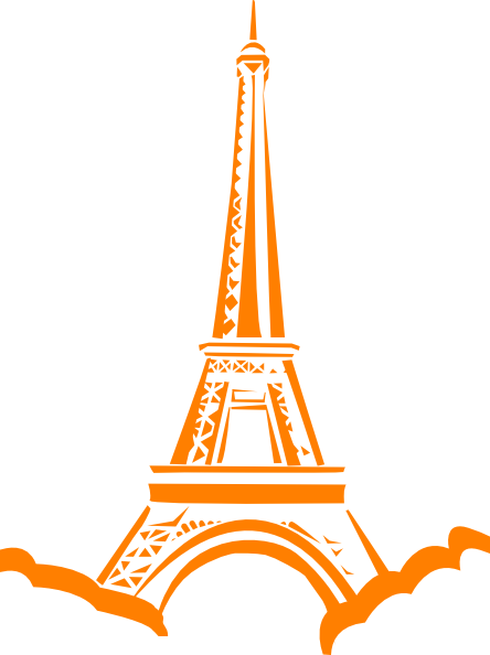 Towers Clipart Animated - Golden Eiffel Tower Png (444x594)