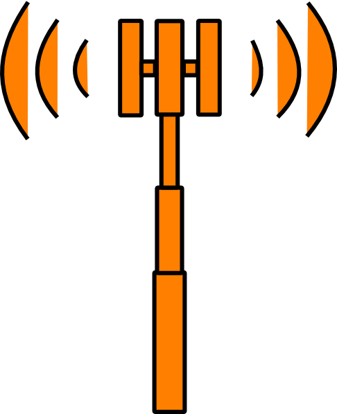Orange Mast Clip Art At Clker - Mast Clipart (486x597)