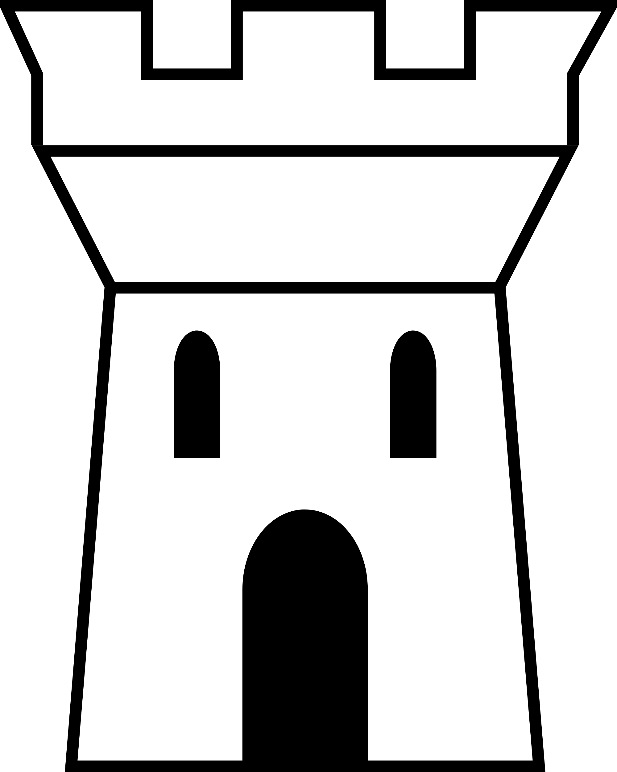 Castle Tower Drawing At Getdrawings - Castle Tower Logo Outline (2000x2500)