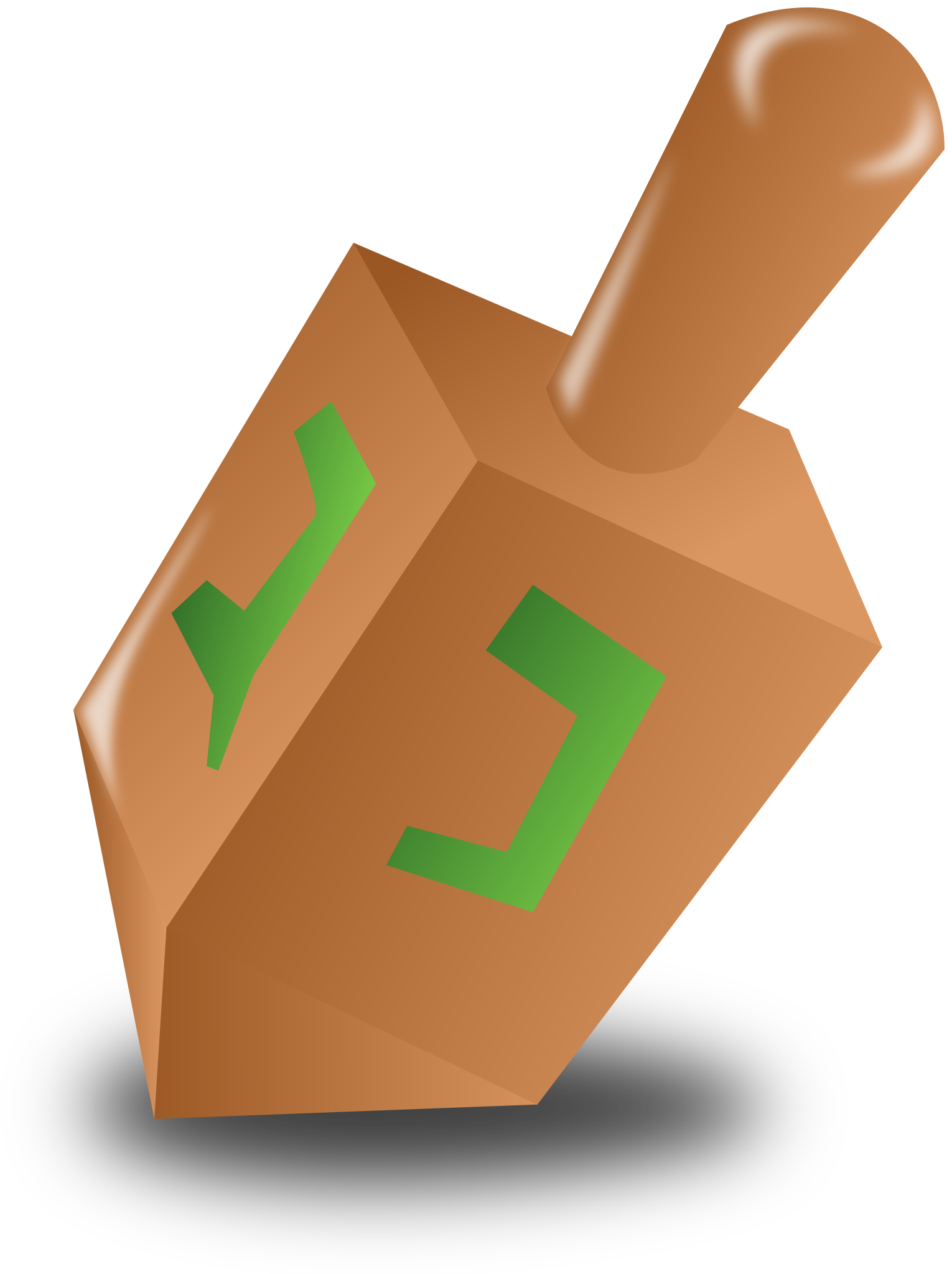 Hanukkah Icon - Dreidel Clipart Png (2400x2400)