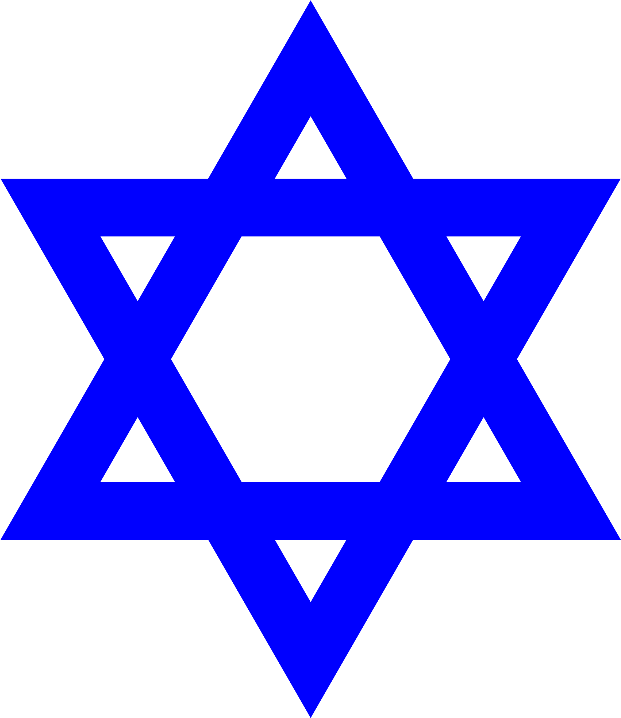 Blue Star Of David (2000x2308)