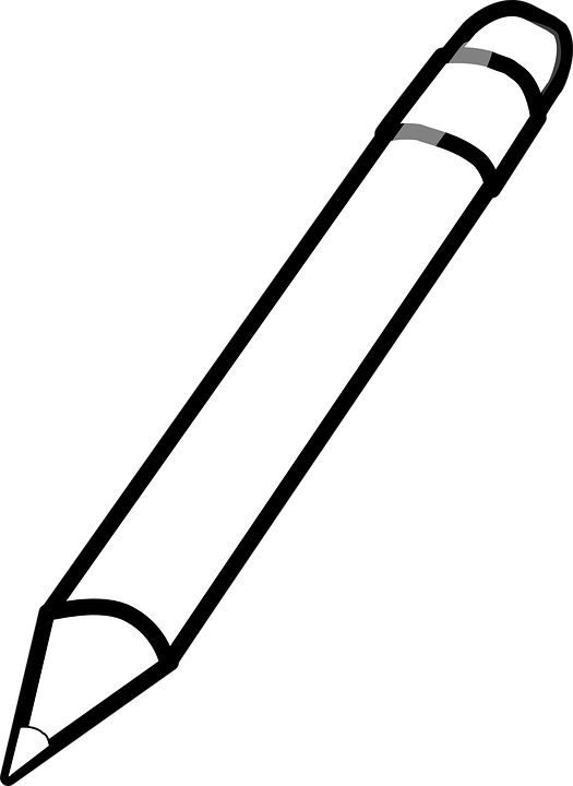Pencil - Clipart - Black - And - White - Pencil Drawing Black And White (525x720)
