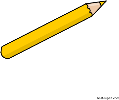 Yellow Color Pencil Free Clip Art Image - Yellow (450x450)