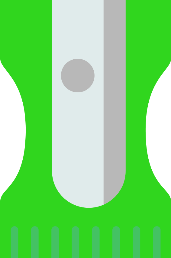 Green Pencil Sharpener - Green (1500x1500)
