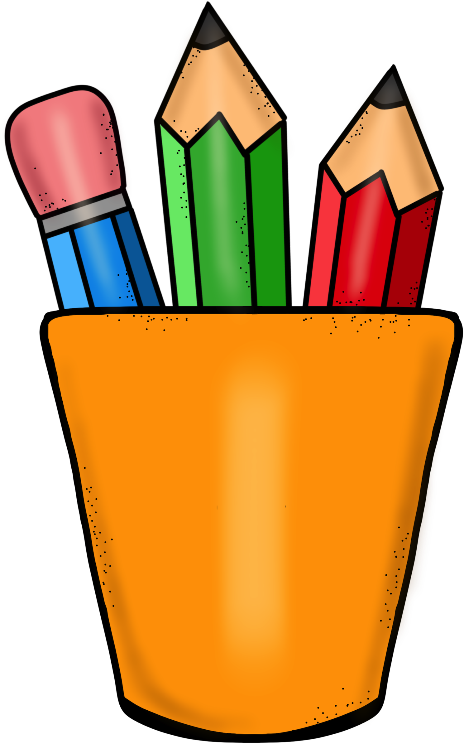 Motivating Students To Revise And Edit Their Writing - Pencil Pot Clipart (1499x2400)
