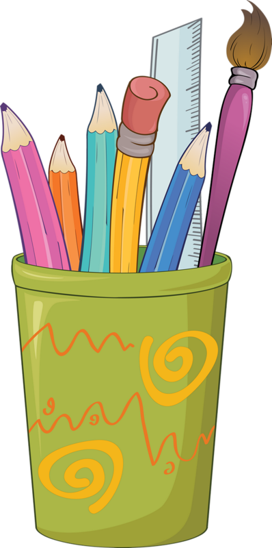 Crayon Clipart Stationary - Pencils And Crayons Clipart (398x800)