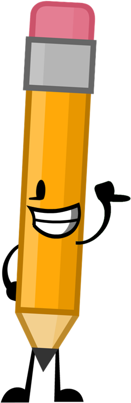 Pencil And Book Meet An 'awkward' Container (2007) - Bfb Intro Poses Bfdi Assets (278x802)