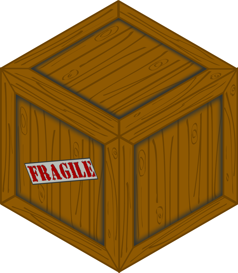 Wooden Box Clipart - Wooden Crate (1115x1280)