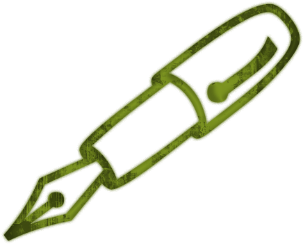 Pen And Ink Bottle Clipart - Pen Black & White (512x512)