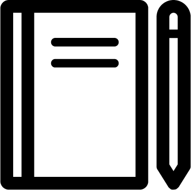 Book Pencil - Book And Pencil Icon Png (377x376)