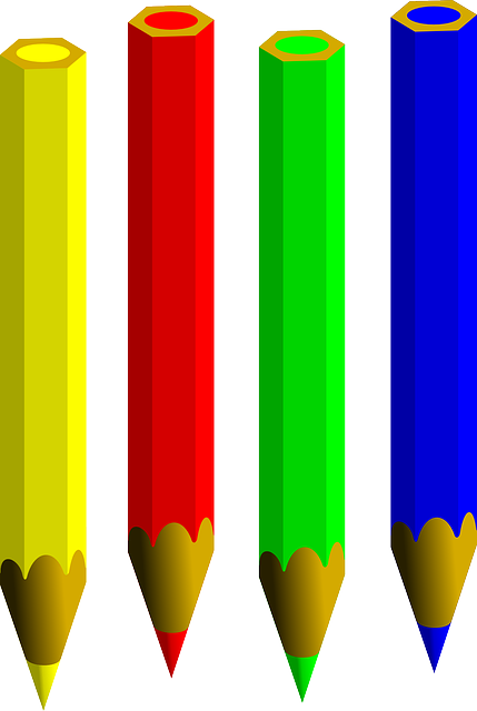 Pencils, Colored, Pen, Write, Bleistift, Sharp, Yellow - Single Colour Pencil Png (429x640)