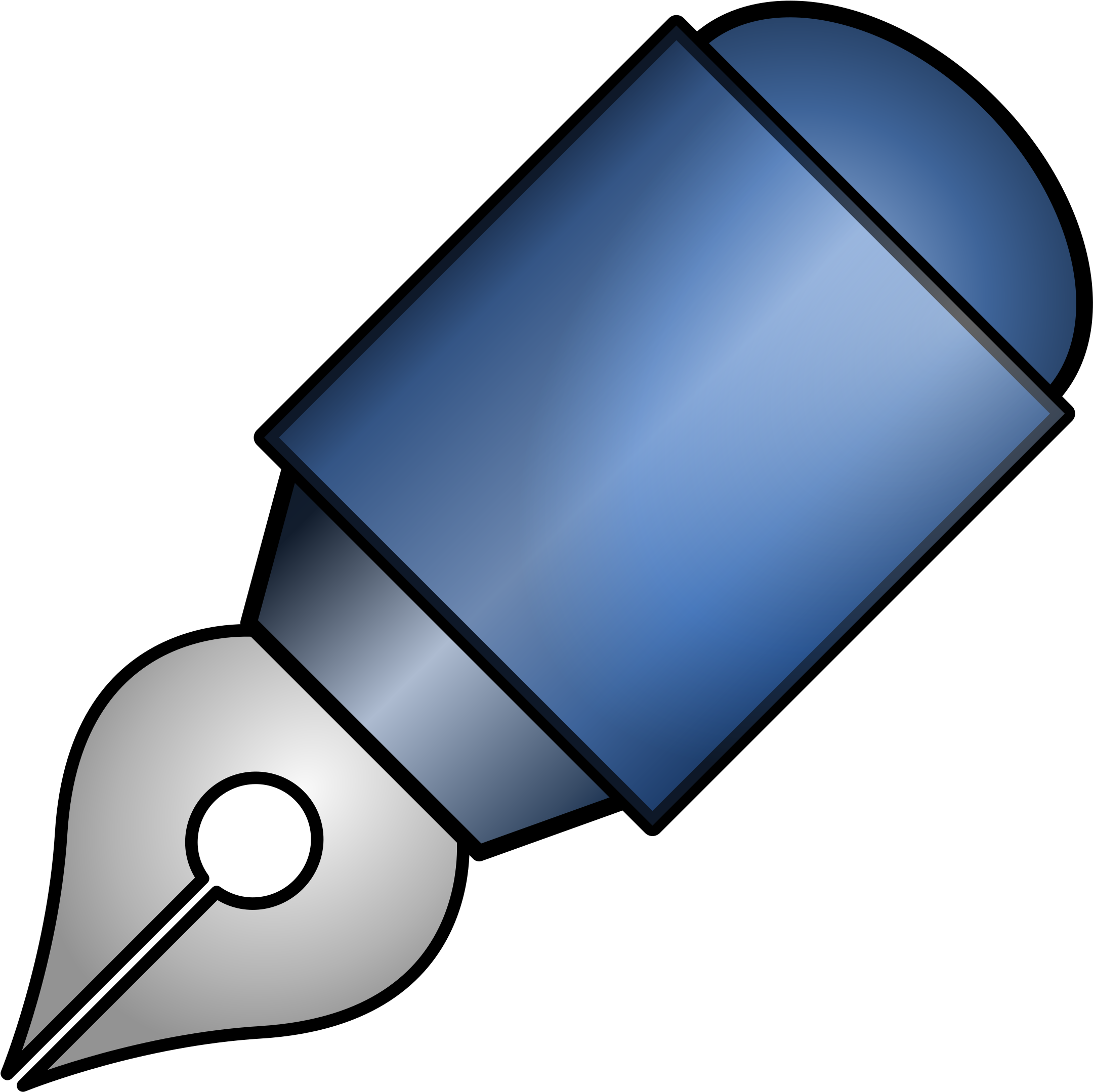 Pen Clipart Public Domain - Vektor Gambar Pena (2414x2400)