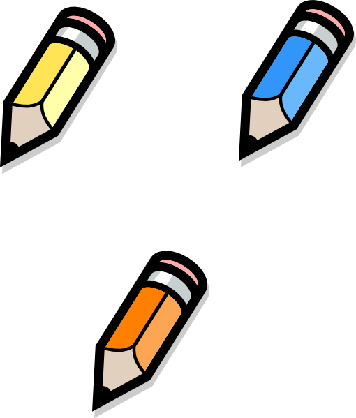 Clip Art Of Small Pencil (510x599)