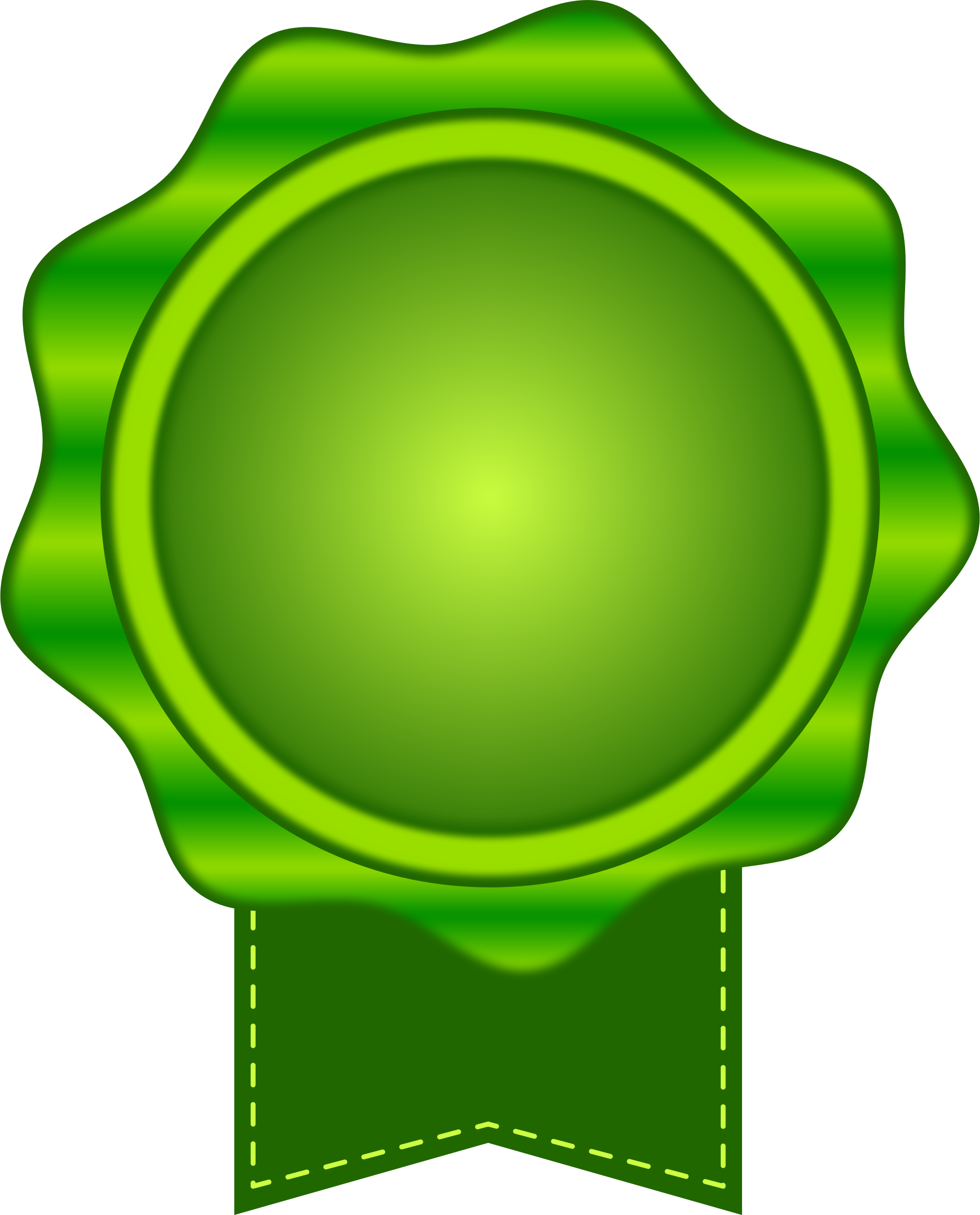 Big Image - Green Seal Clip Art (1969x2439)