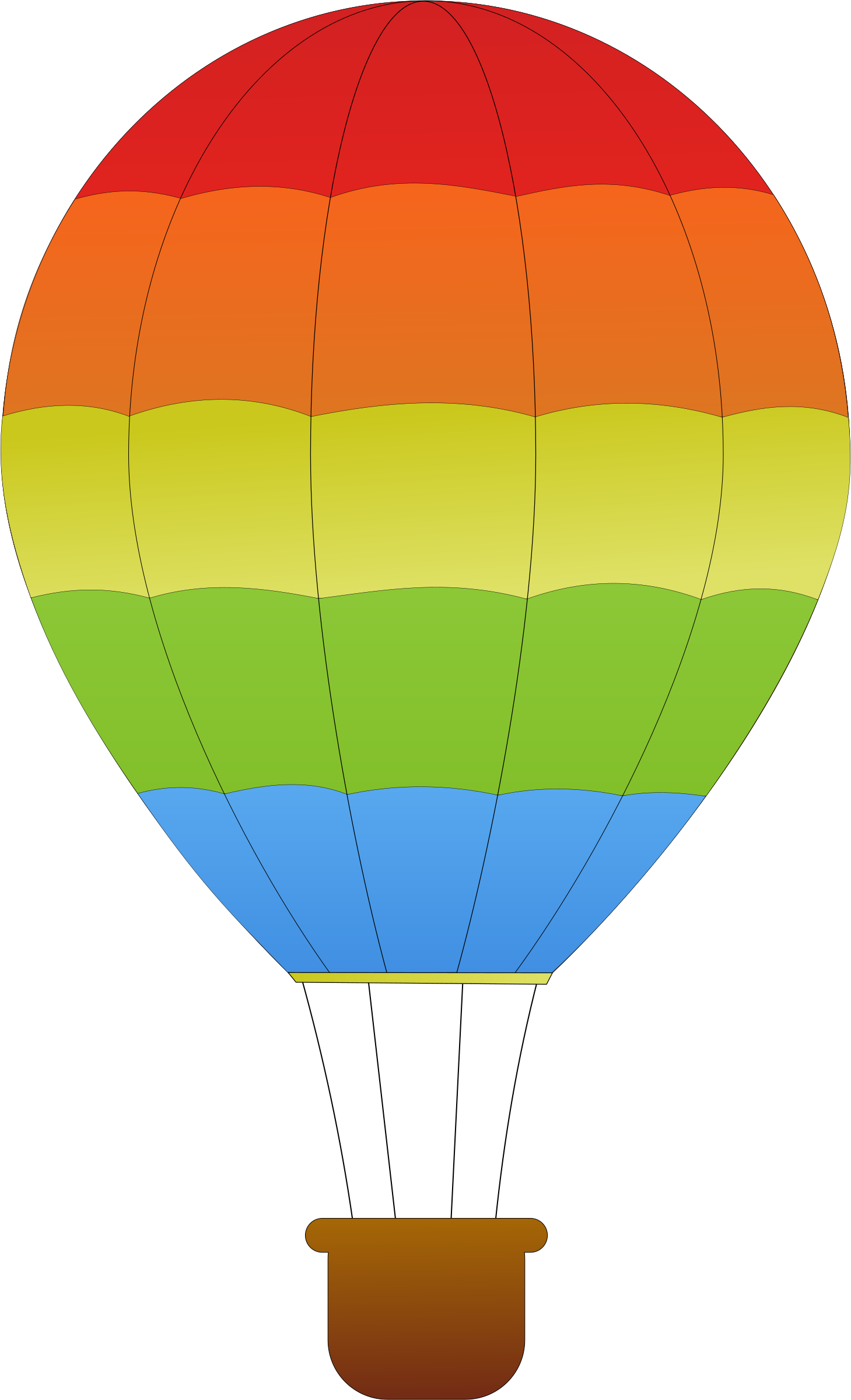 Hot Air Balloon Clipart Big Balloon - Hot Air Balloon Clip Art (1459x2400)