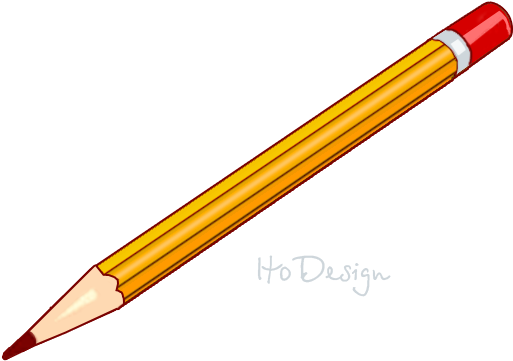 Cartoon Pencil Clipart - Transparent Pen (600x443)