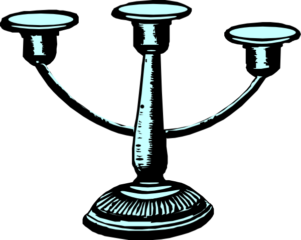 Antique Candleholder Clip Art At Clker - Candle Holder Clipart (800x639)