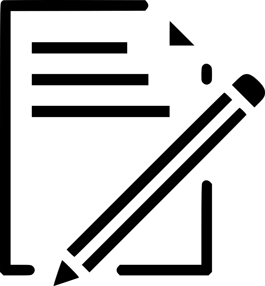 Document Paper Write Pencil Pen Drawing Comments - Pencil And Paper Png (908x980)