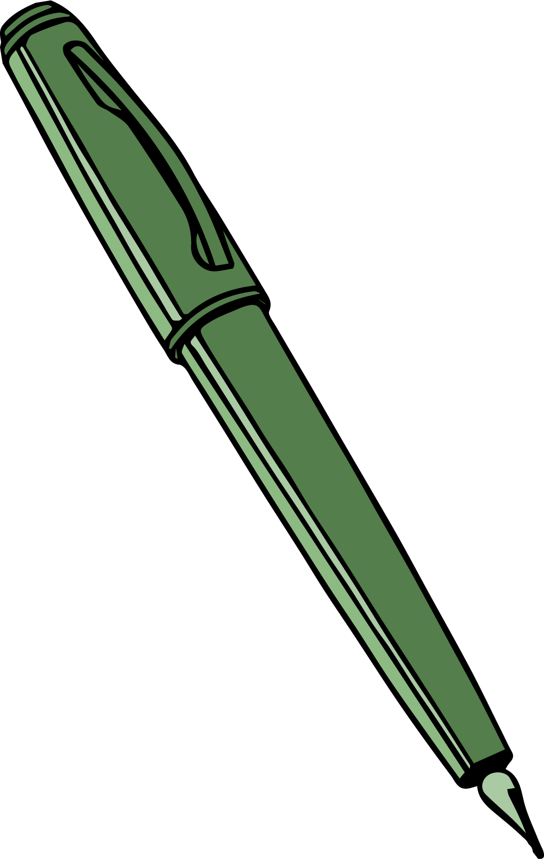 Calligraphy Pen Clipart Png - Pen Clipart Png (1074x1696)