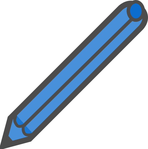 Blue Pen Clip Art At Clker - Blue Pen Clipart (594x598)