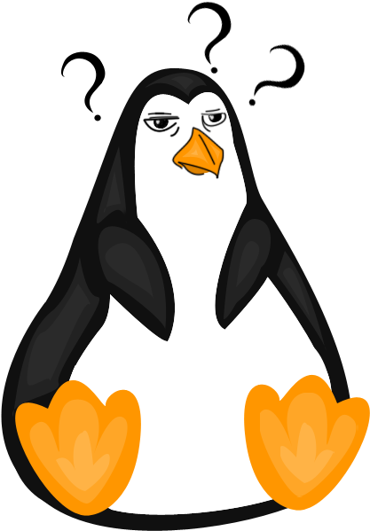 Confused Penguin By Hotketchup - Linux (433x623)
