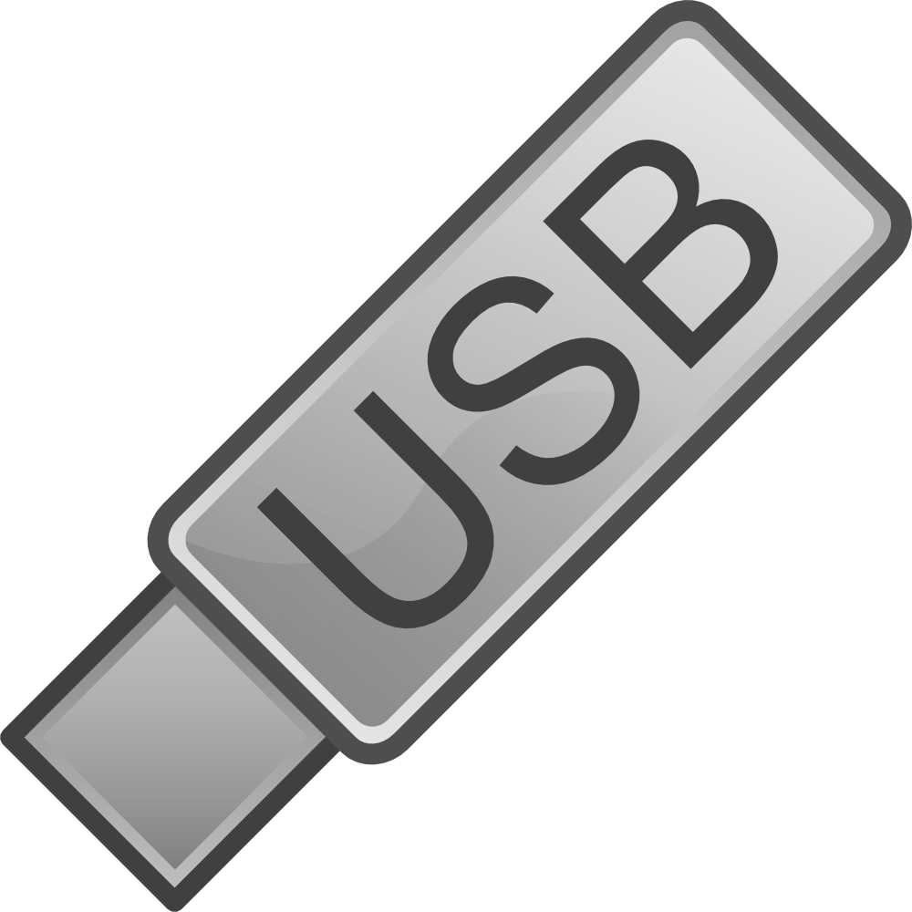 Free Vector Usb Flash Drive Icon Clip Art - Usb Flash Drive Logo (1000x1000)