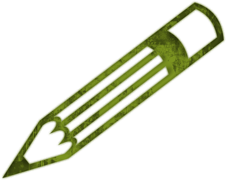 Horizontal Pencil Clip Art Black And White - Outline Of A Pencil (512x512)