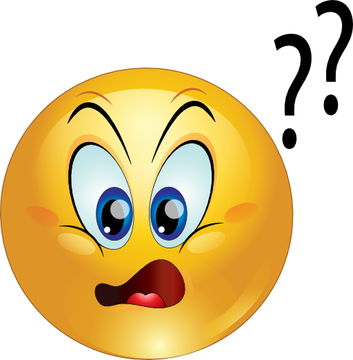 Confused Emoji Clipart - Confused Emoticons (512x522)