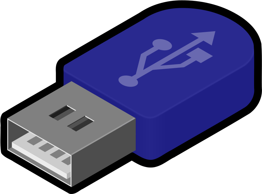 Pendrive Icon Clip Art - Flash Drive Clipart (900x900)