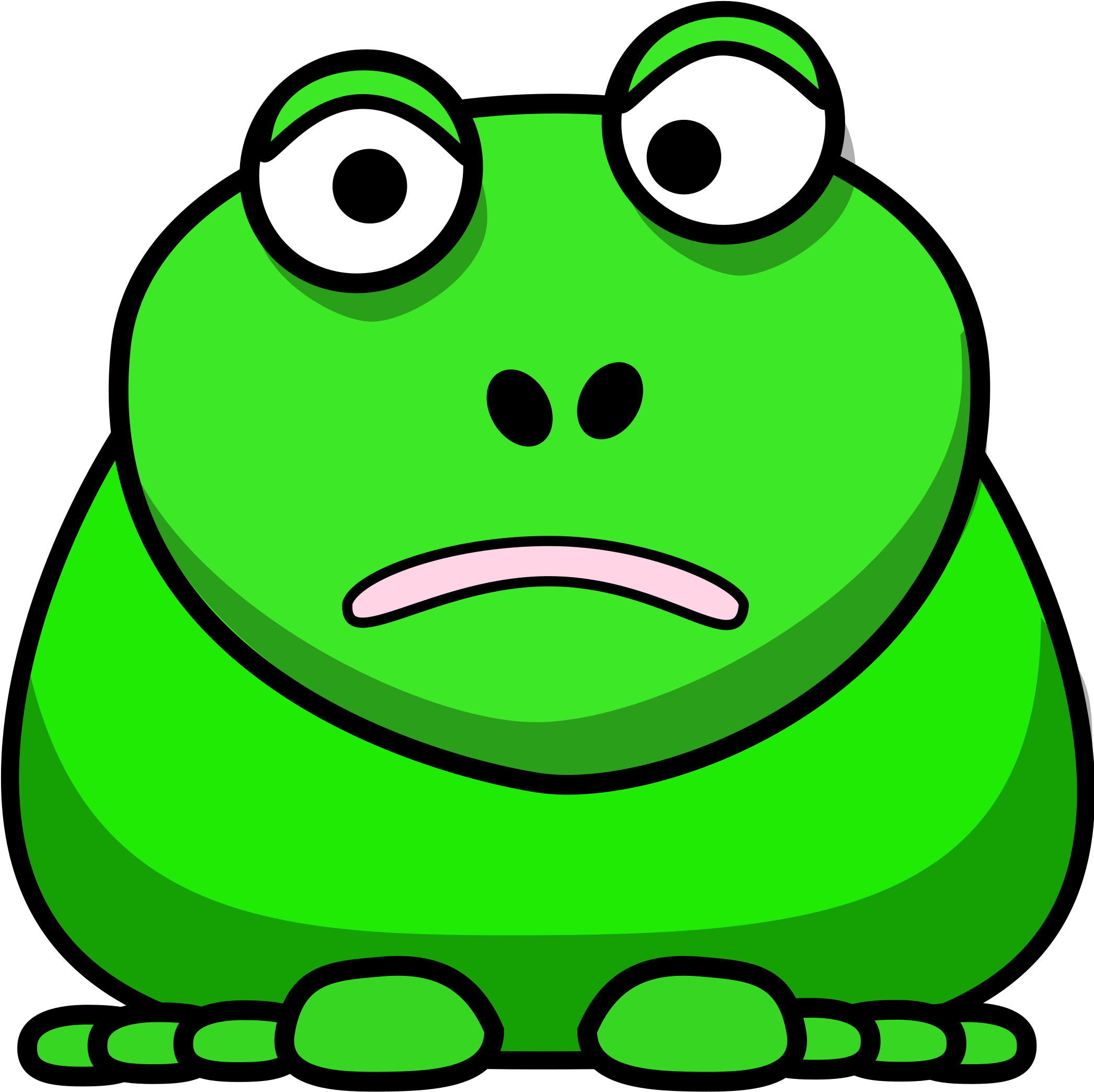 Big Image - Cartoon Frog Green (2121x2400)
