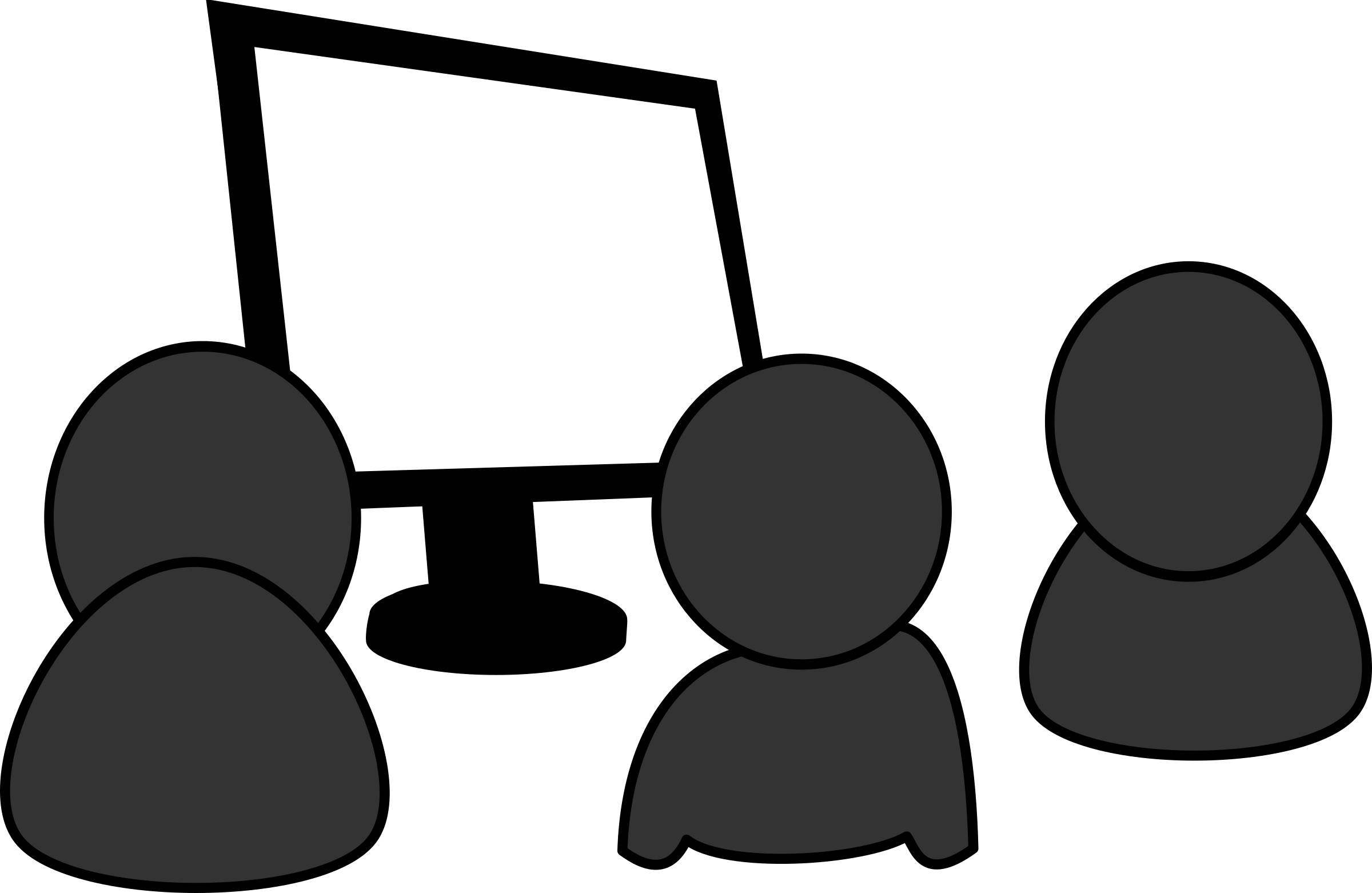 Demonstration In Grayscale - Demonstration Clip Art (2400x1562)