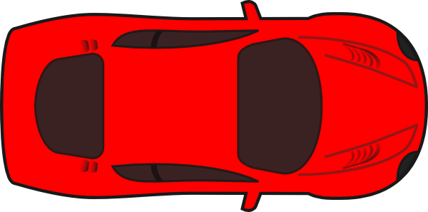 Car Clipart Top View (680x340)