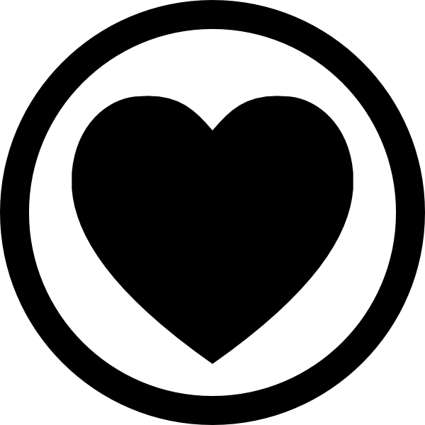 Dating Icon Clip Art At Clker - Heart In Circle Icon (600x600)