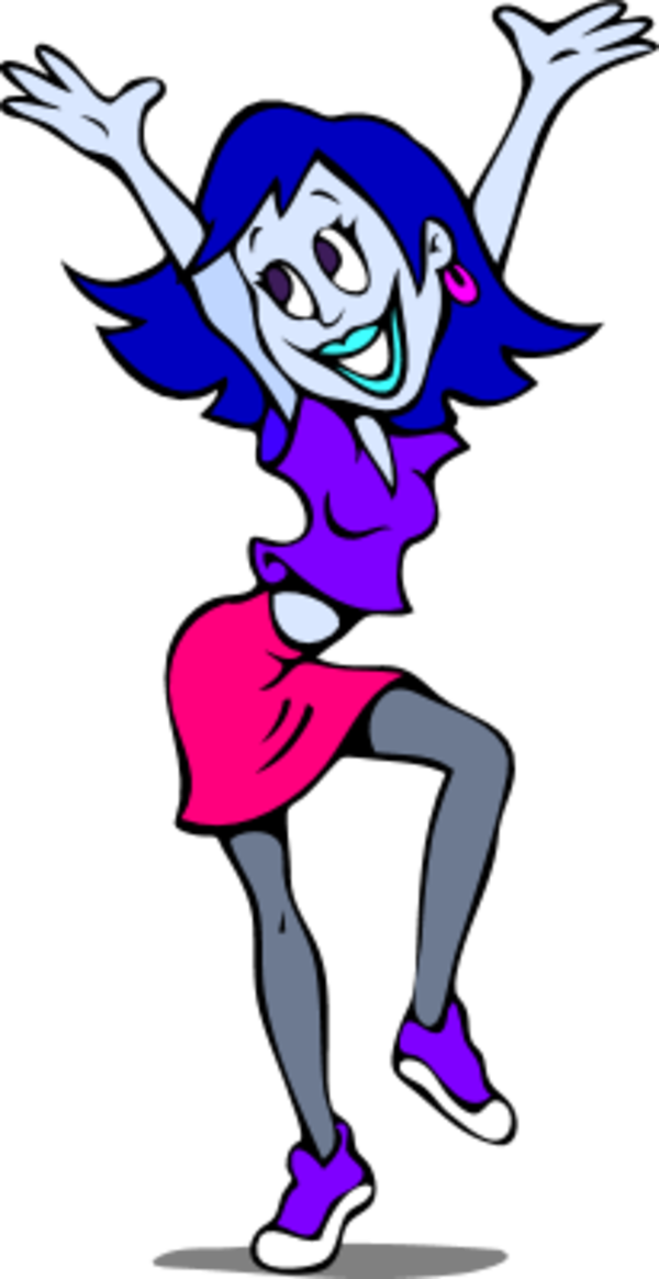 Picture Of A Girl Dancing - Wedding Cakes Etc.: Coloring Book For Adults [book] (600x1165)