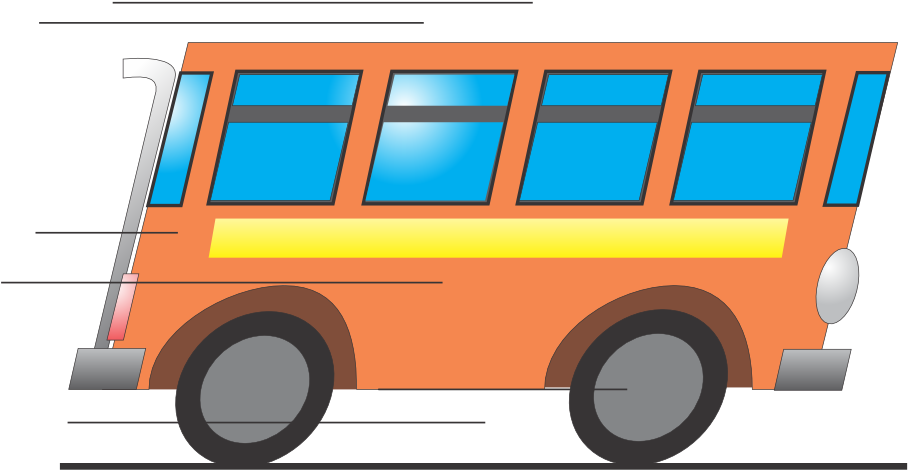 Bus - Preschool Math Worksheets Opposites (999x706)