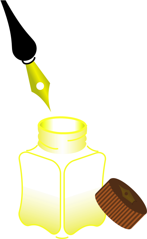 Free Ink Drip Free Tinta Y Pluma - Pluma Clipart (566x800)