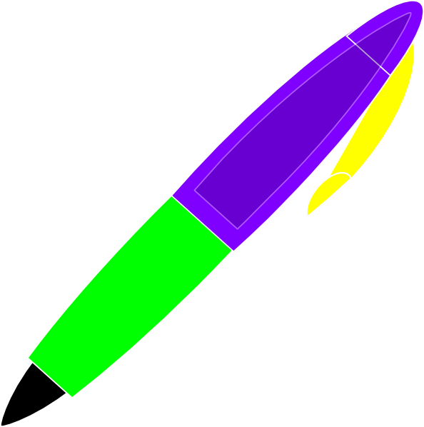 Pen Clip Art - Pen Kartun (594x598)