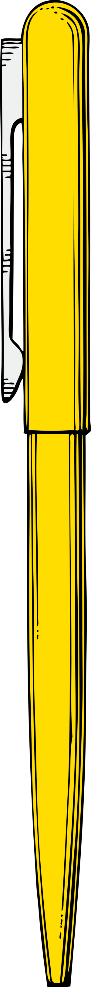 Pen Clipart Yellow - Colorfulness (300x3232)