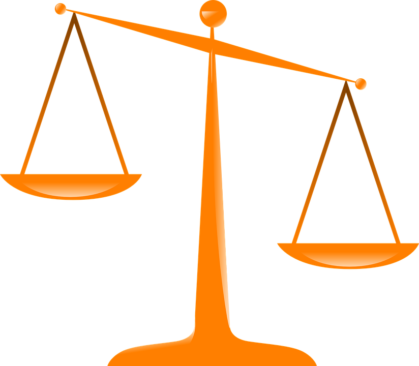 Lighter - Scales Of Justice Clip Art (824x720)