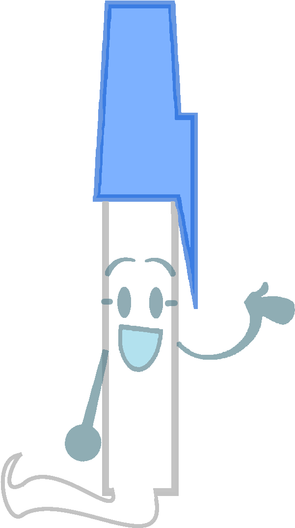 Pen As A Ghost Vector By Thedrksiren - Bfdi Pen Cute (624x1110)