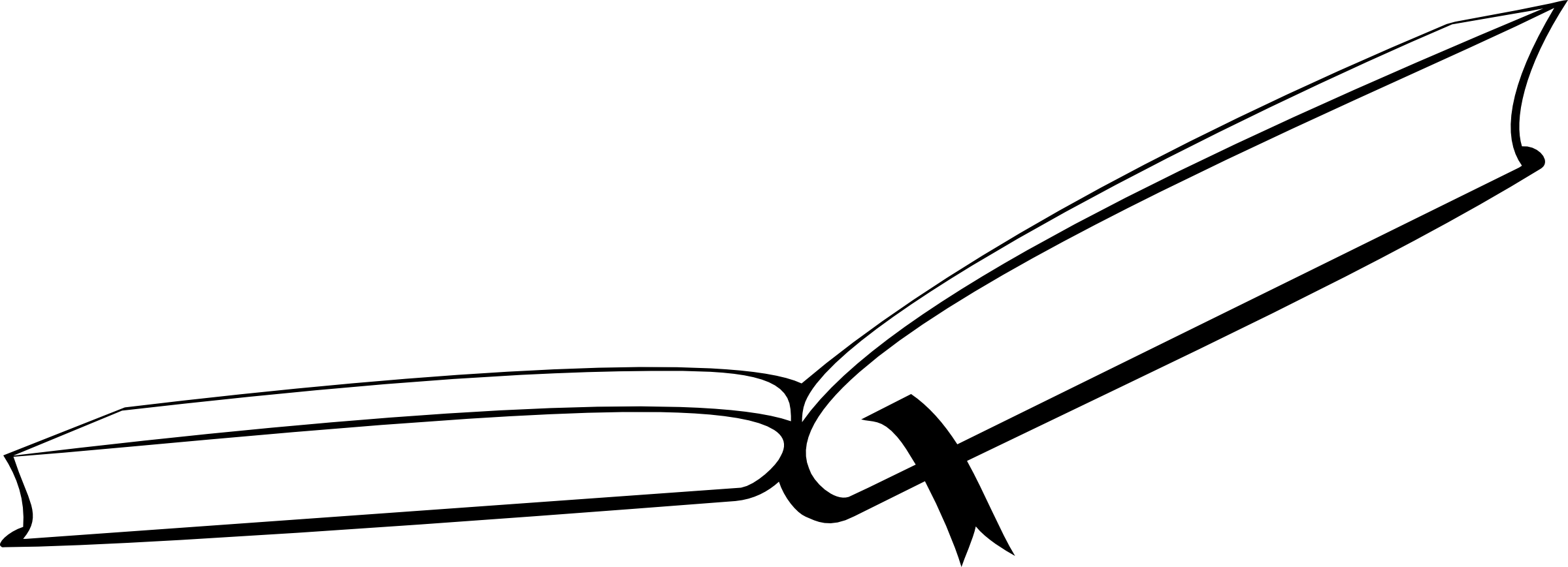 Open - Book - Clip - Art - Png - Open Book Clipart (2400x869)