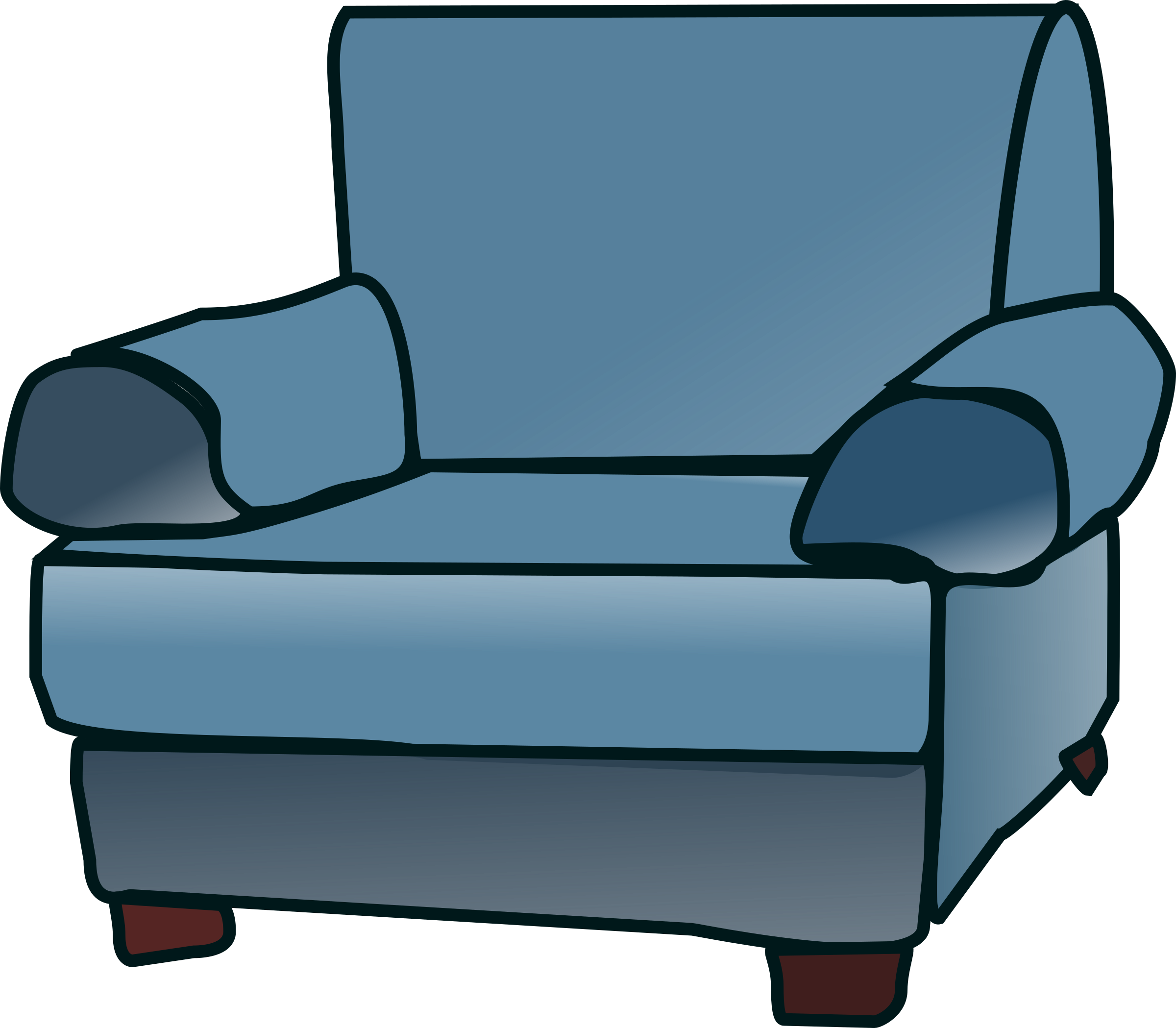 Big Image - Chair Clip Art (2400x2098)