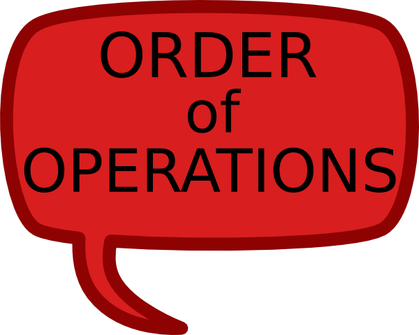 Order Of Operations Clip Art (600x480)