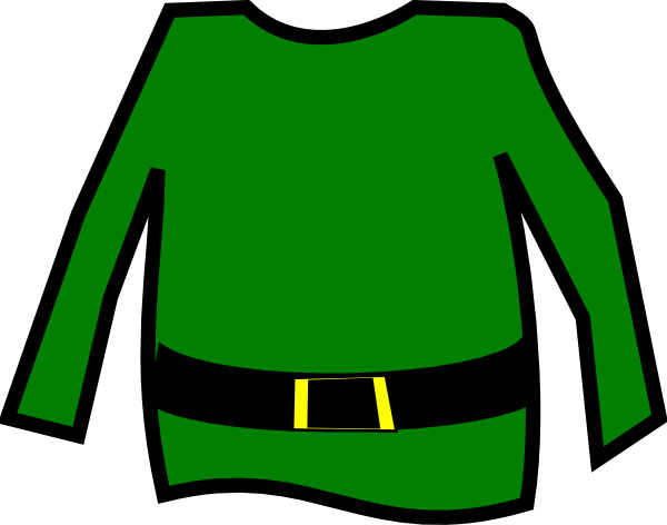 Dress Elf Clipart - Elf Shirt Clipart (640x480)