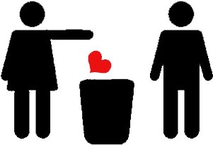 Break Up Png Free Download - Break Up - Broken Heart Woman 2c Baby Blanket (660x300)