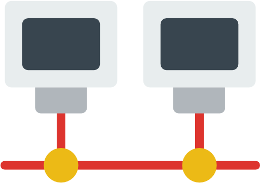 Networking Network Flat Icon - Computer Network (512x512)