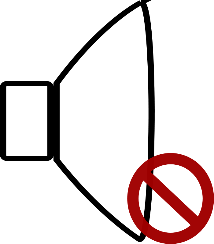 Muted - Mute Clipart (700x800)